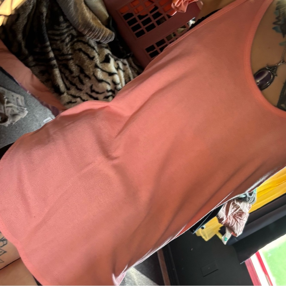 PINK Victoria's Secret Pink Sheath Scoop Neck Top